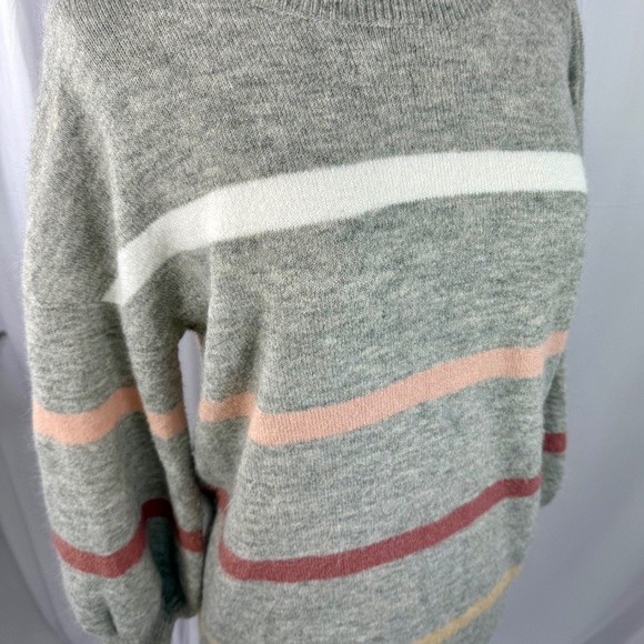 Soft Stripe Grey Sweater - Picture 3 of 6